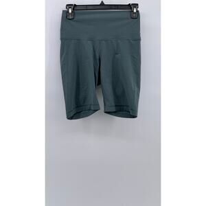 EVERLANE Women's Gray High-Rise Pull-On Perform Soft Bike Shorts SZ S